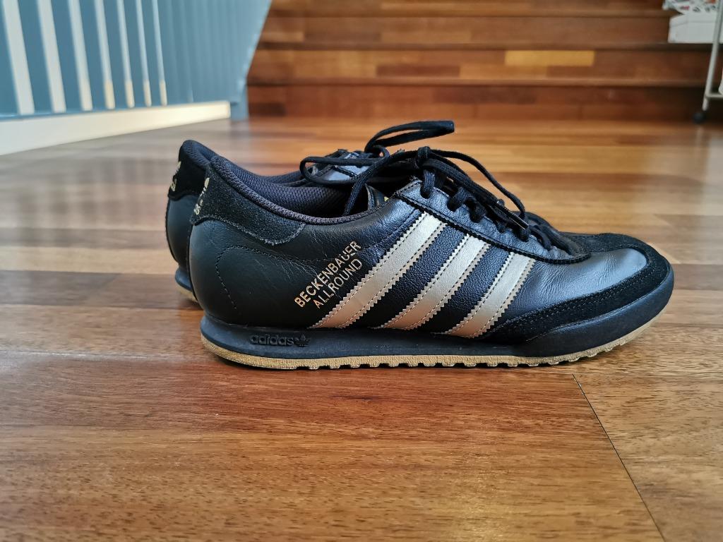 Adidas beckenbauer allround hotsell black and gold