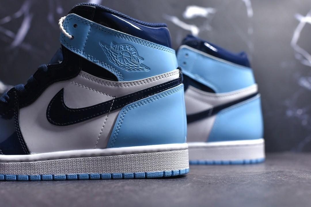 Air jordan clearance 1 blue patent