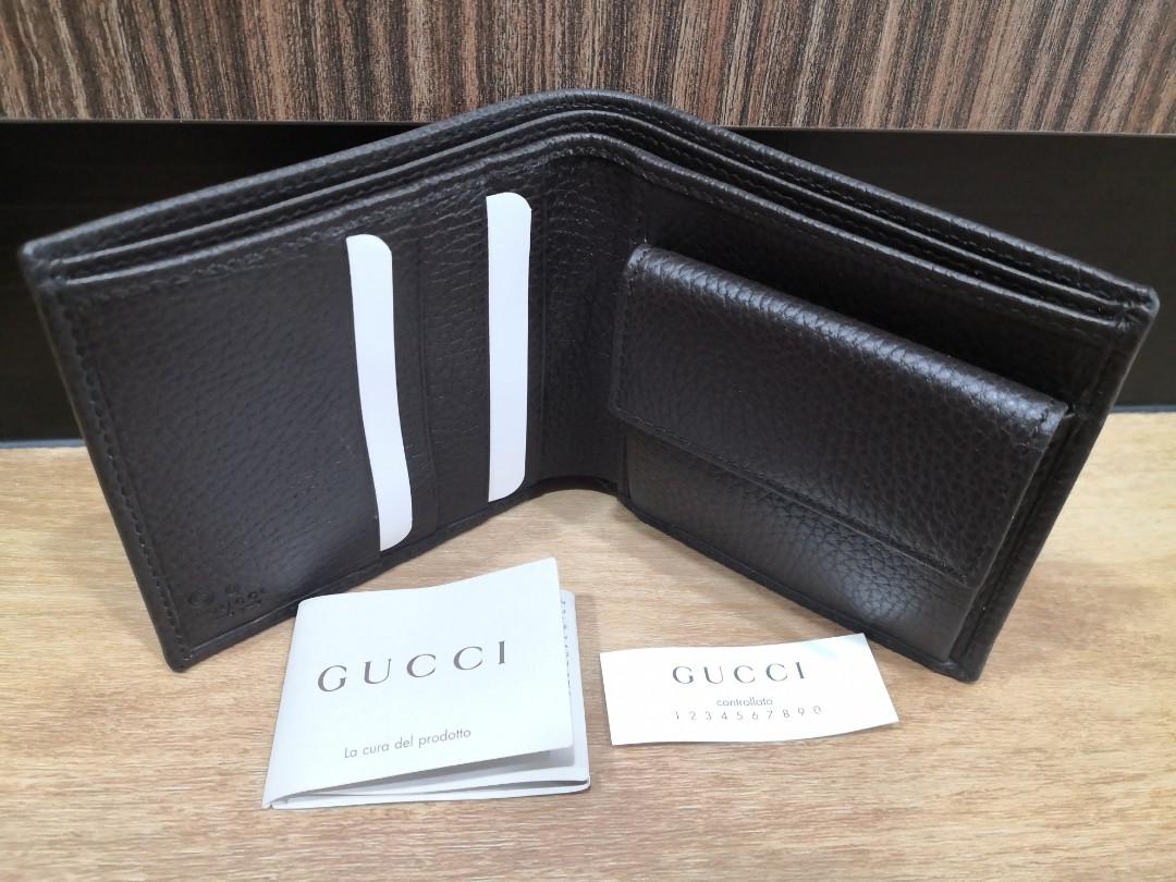 Gucci Men's Beige GG Canvas Bi-fold Wallet 150413 KY9LN 9903