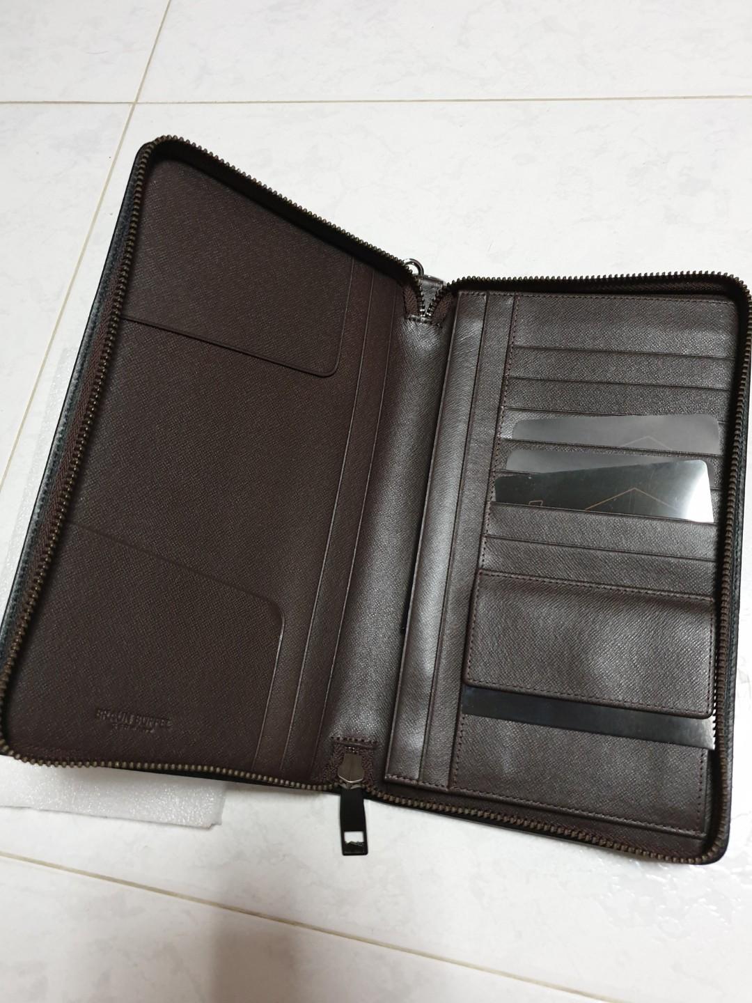Braun Buffel Zipped Leather Travel Wallet (NEW), Women's Fashion