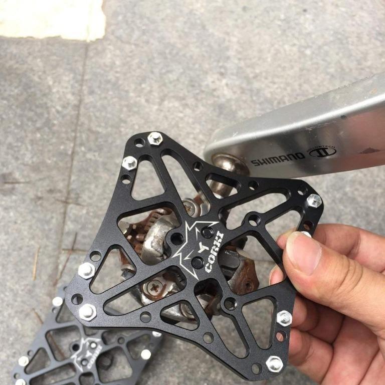 Corki 15 Clipless Platform Adapter Pedal for Shimano SPD Speedplay