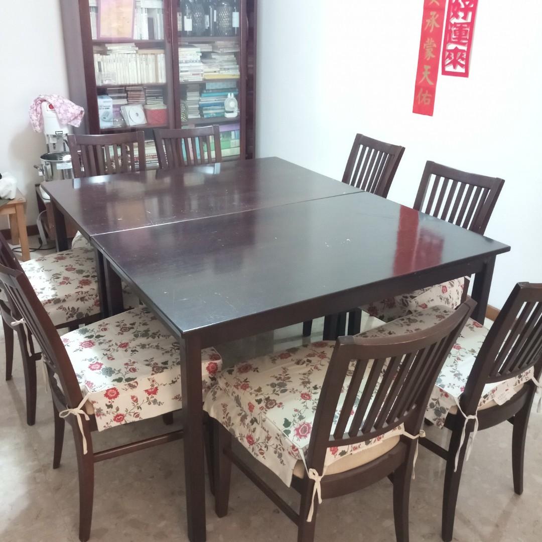 Dining Table Set 8 Chairs 2 Tables Furniture Tables Chairs On Carousell