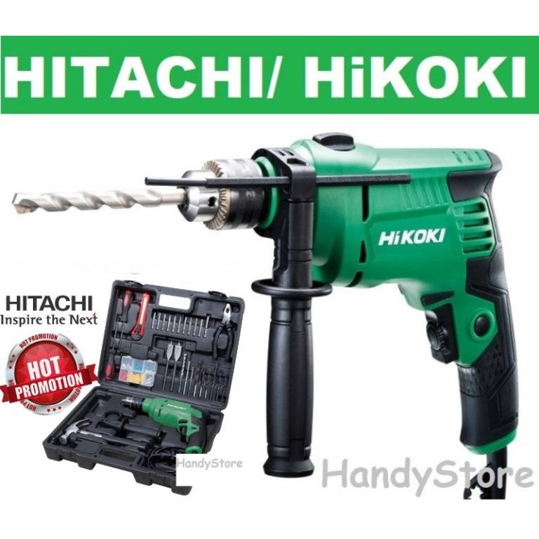 ELECTRIC DRILL IMPACT DRILL HITACHI HIKOKI WITH ACCESSORIES