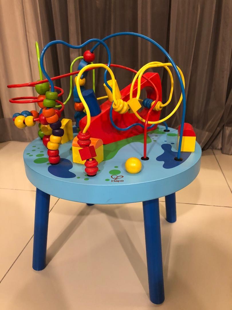 hape bead maze table