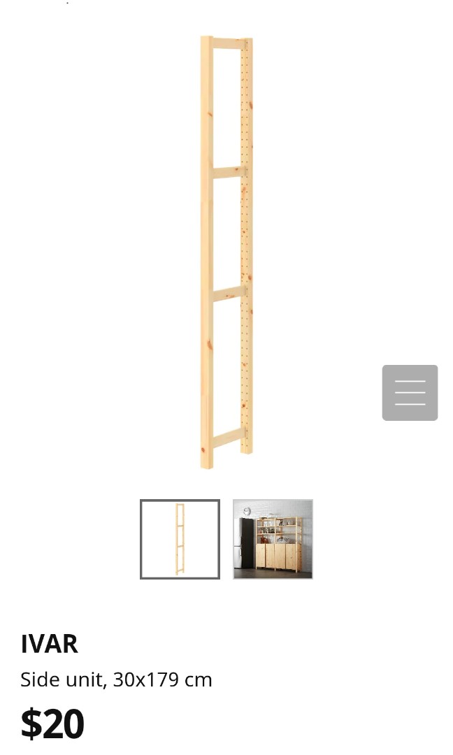 IKEA Ivar Side Unit, Furniture, Shelves & Drawers on Carousell