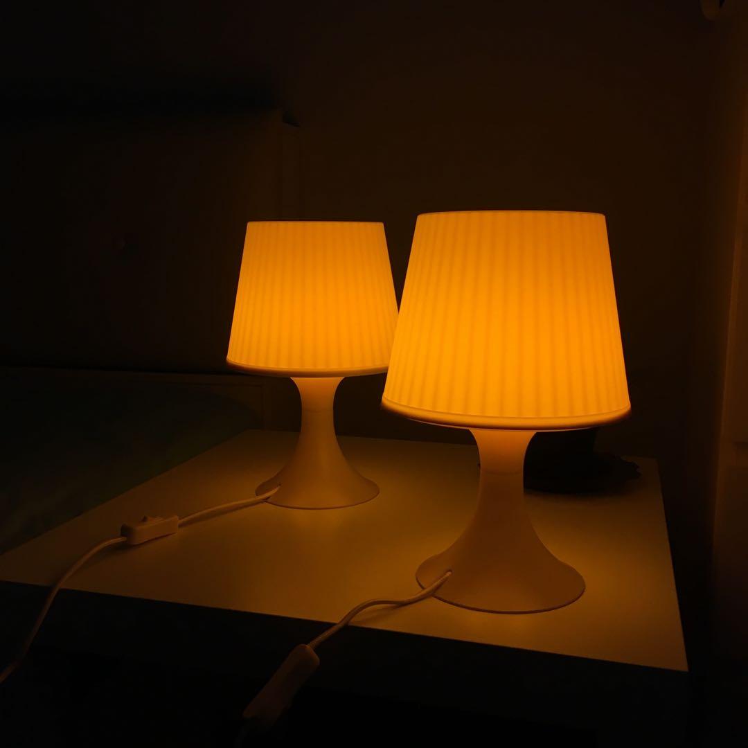 Ikea LAMPAN Table Lamp pink color, Furniture & Home Living, Lighting
