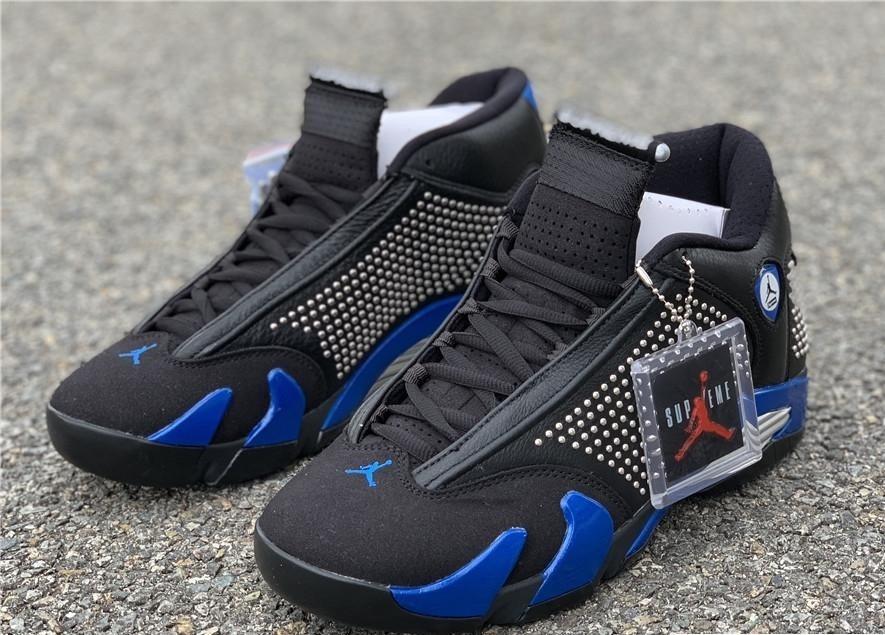 Supreme x Air Jordan 14 Black Varsity Royal