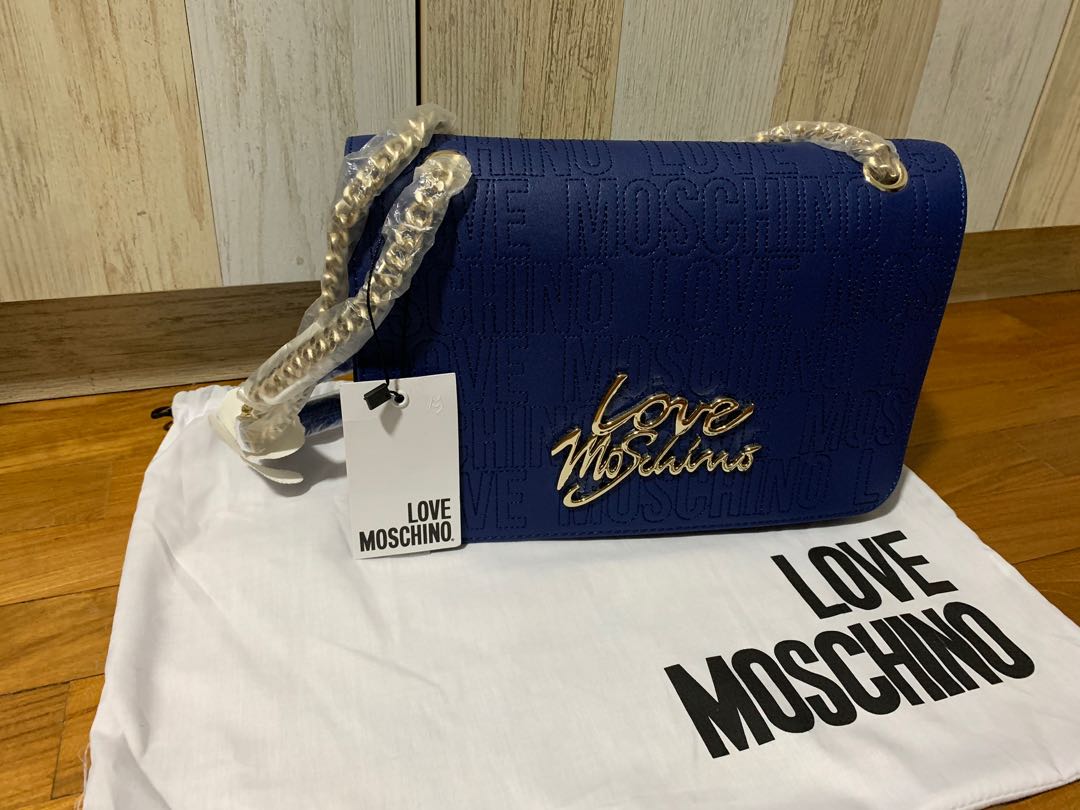 Love moschino blue bag discount