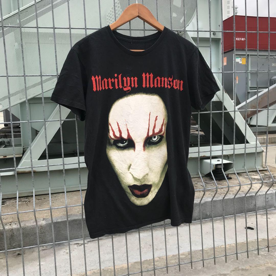 Fortaleza buque de vapor amistad Marilyn Manson - Supreme off white nike adidas vtg band, Men's Fashion,  Tops & Sets, Tshirts & Polo Shirts on Carousell