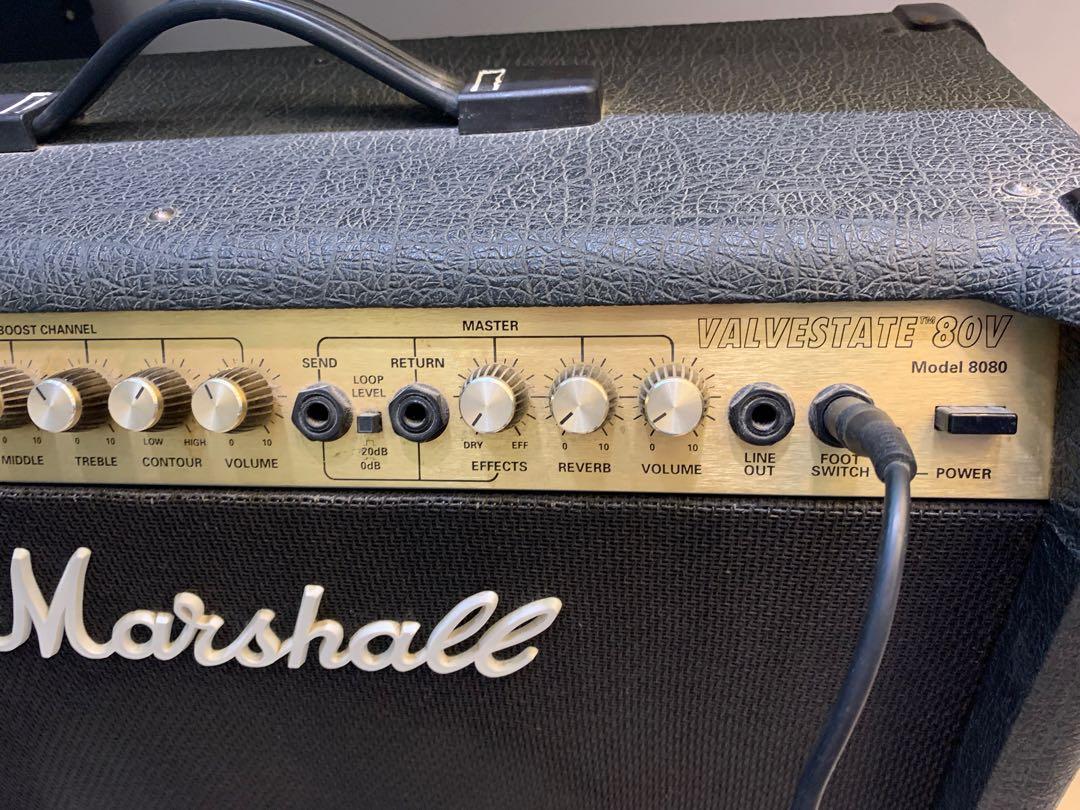 Marshall 8080 80w valvestate 1x12 combo amp, 興趣及遊戲, 音樂 