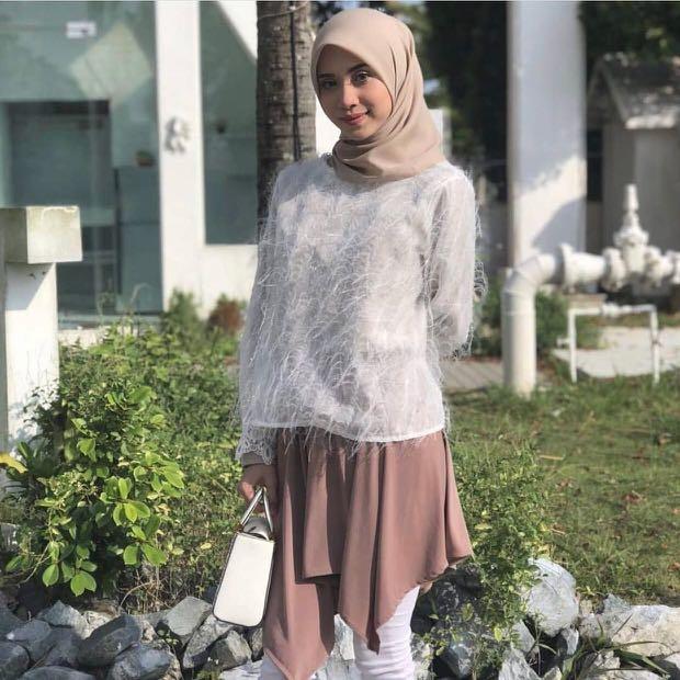 Mini skirt muslimah skirt extender baju singkat muslimah jogging