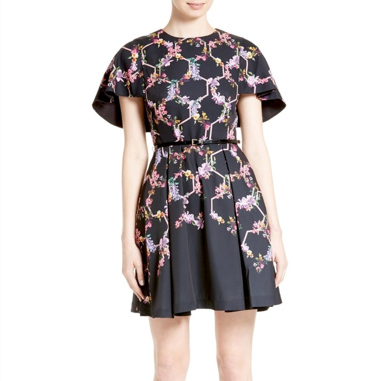 ted baker cape dress