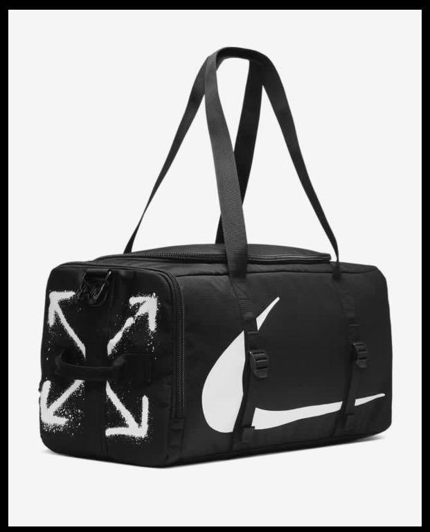 Off white sales duffle bag nike