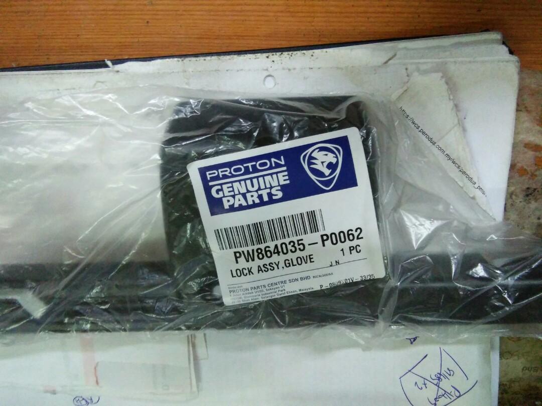 [ORIGINAL]PROTON BLM SAVVY GLOVE BOX LOCK WITH FRAME, Auto Accessories