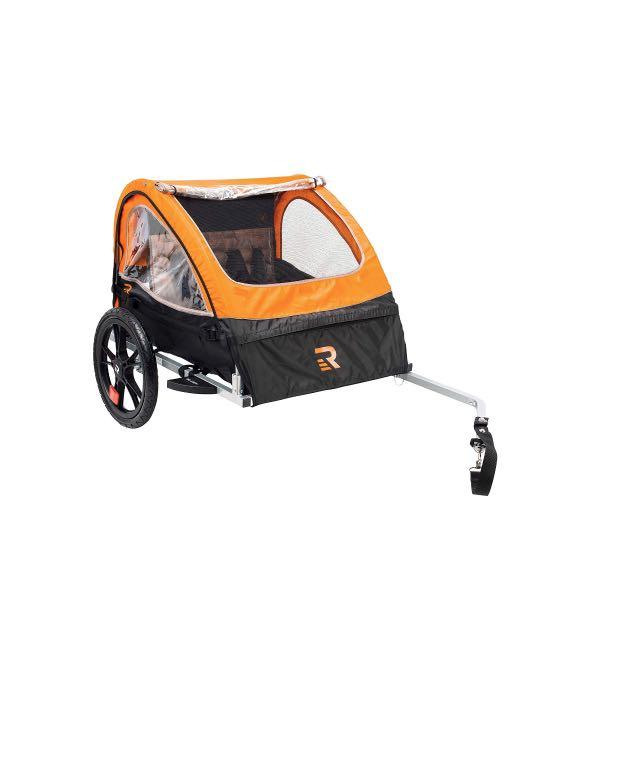 retrospec rover one passenger children's foldable bike trailer