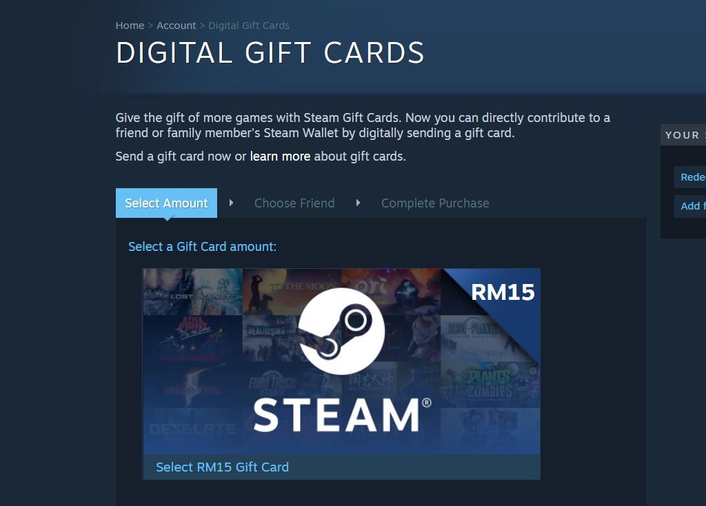 Selling Any Steam Games Digital Gift Codes Items With Discounts Video Gaming Others On Carousell - how to convert steam currency to robux