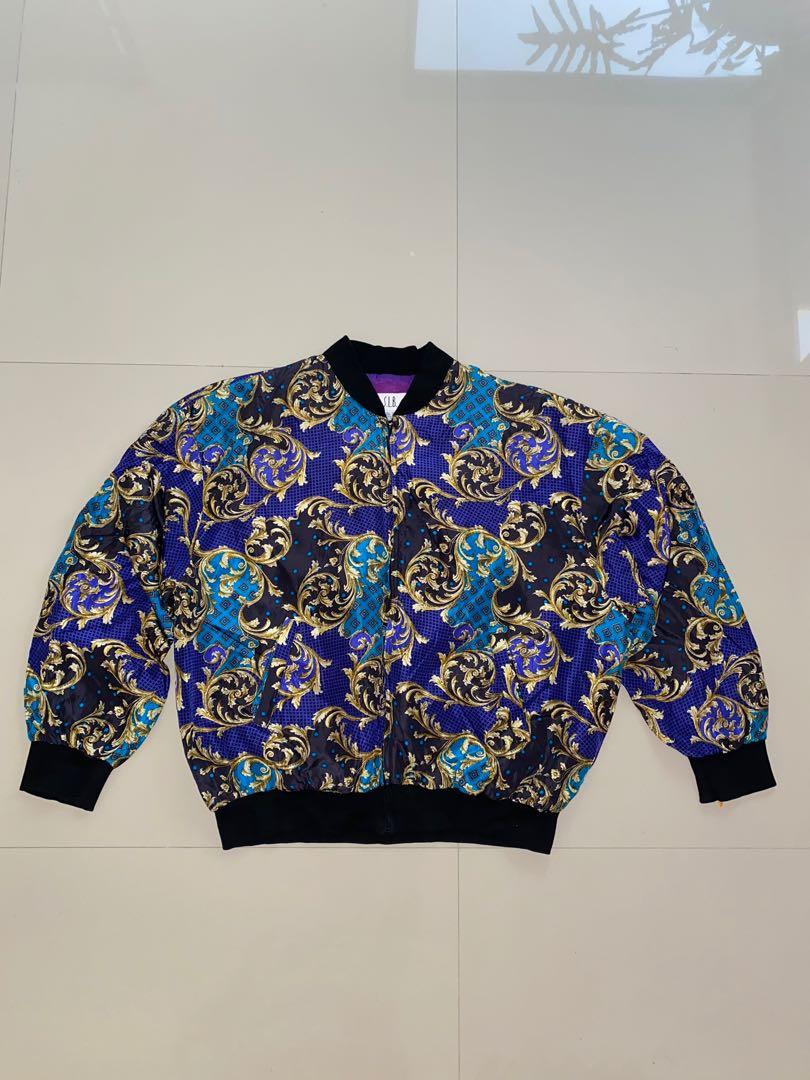 Versace Inspired Bomber Jacket, Men's 