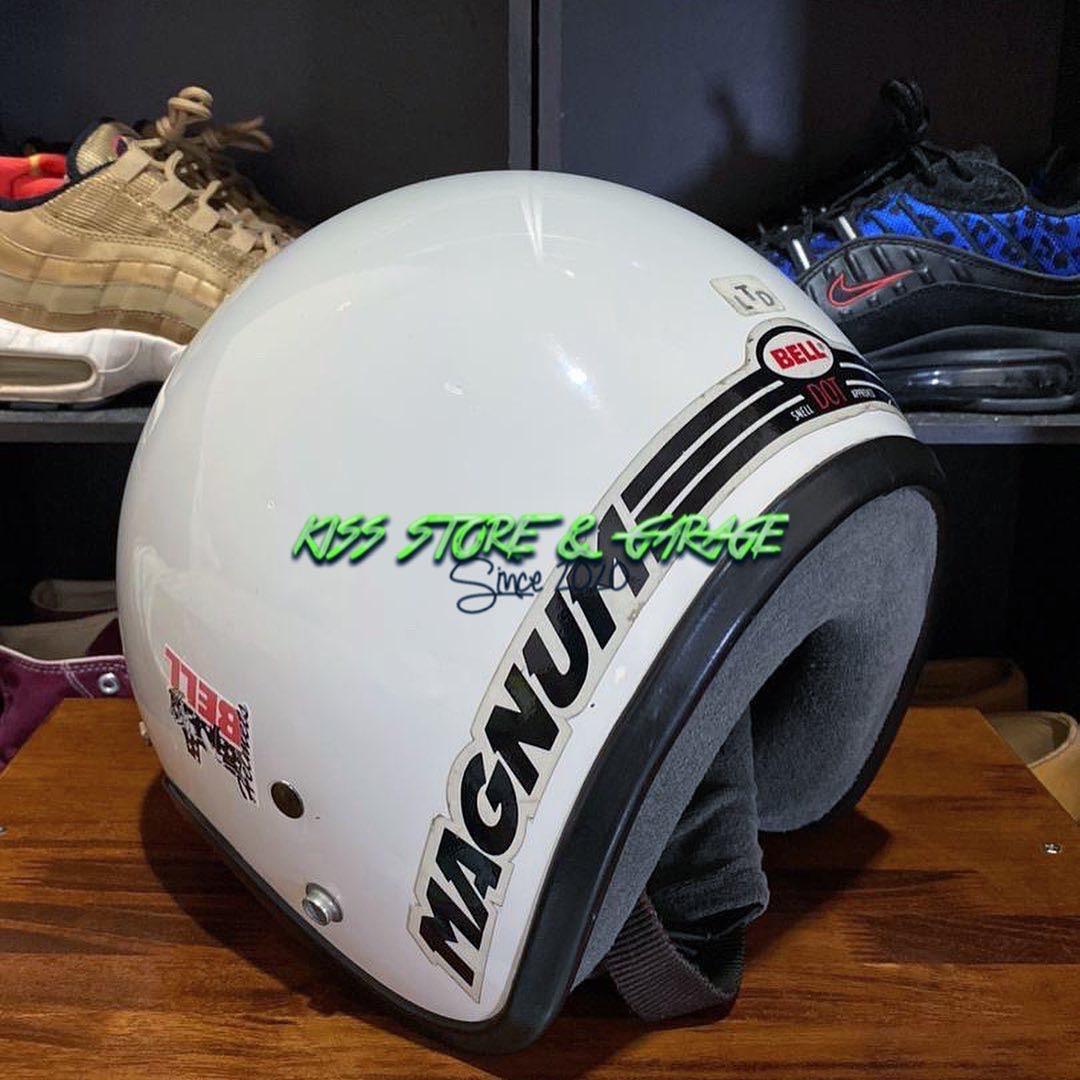 VINTAGE HELMET BELL MAGNUM LTD WHITE 58, Auto Accessories on Carousell
