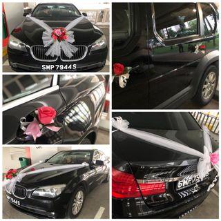 [KarftWerks MINIMALIST Package] Wedding/Bridal Car Flower Decoration ~ Wedding/Bridal Car Flower Deco