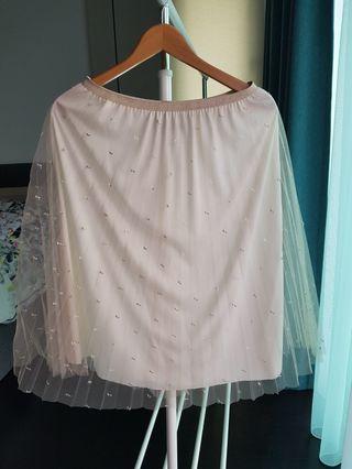 Zara Pleated Midi Tutu skirt