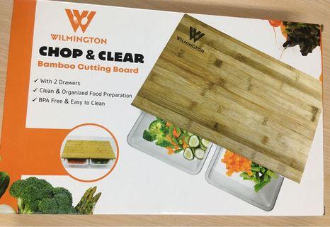 Wilmington CHOP & CLEAR, bamboo cutting chopping board