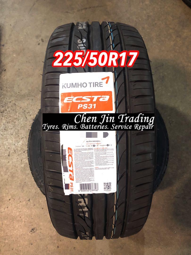 225 50r17 Kumho Ecsta Ps31 Car Tyre Promotion Price Audi Bmw Honda Toyota Nissan Volkswagen Mitsubishi Hyundai Kia Volvo Toyota Car Accessories Tyres Rims On Carousell