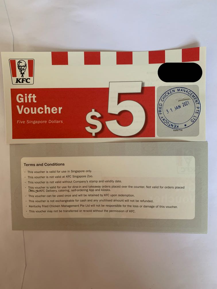 60 Kfc Vouchers 10 Off Tickets Vouchers Vouchers On Carousell