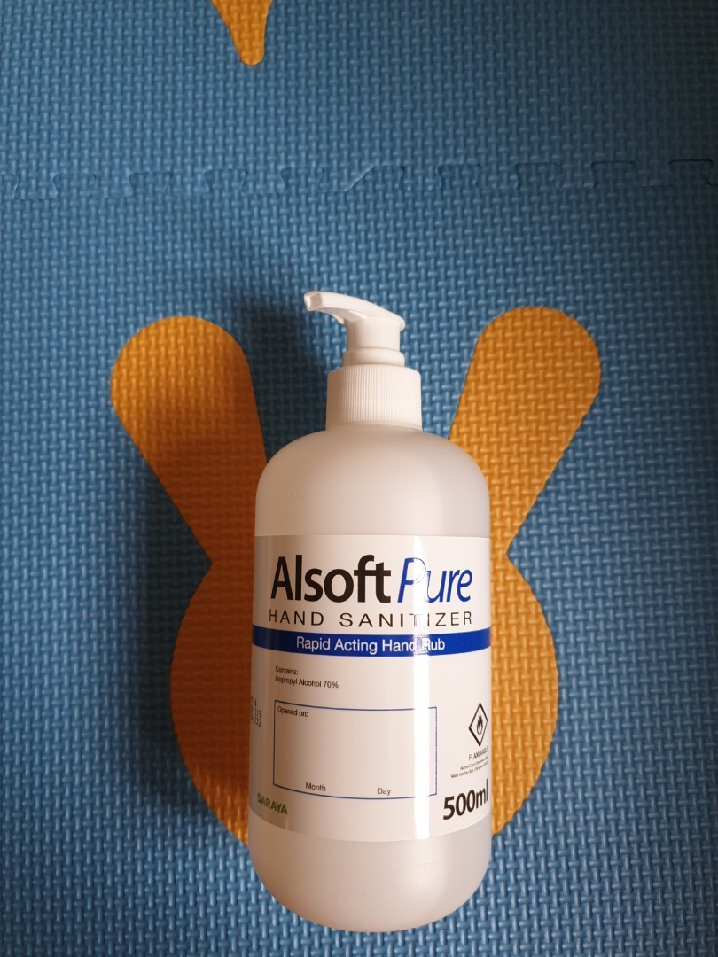 Alsoft Pure Hand Sanitizer 500ml Beauty Personal Care Sanitisers Disinfectants On Carousell