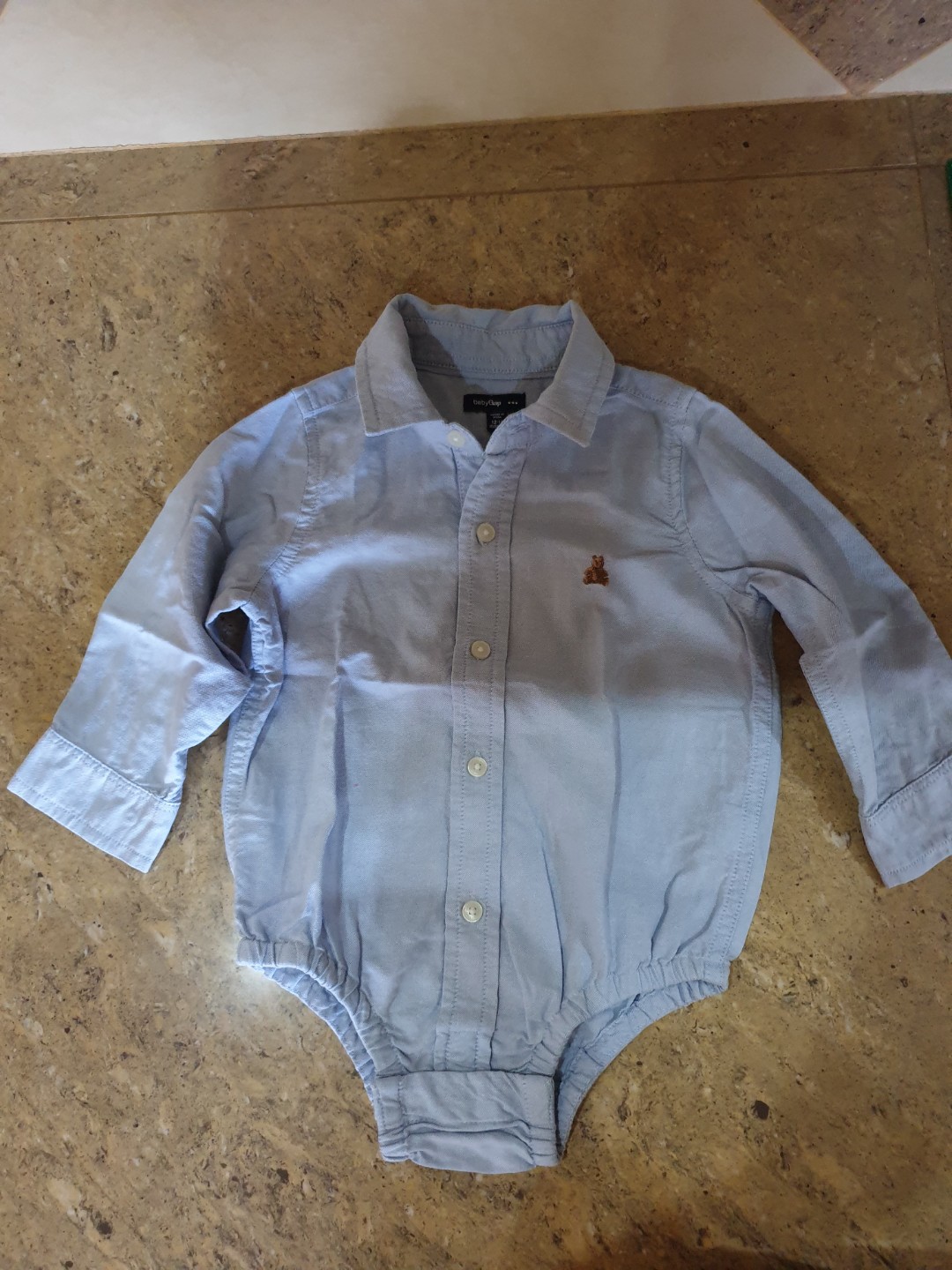 infant button down onesie