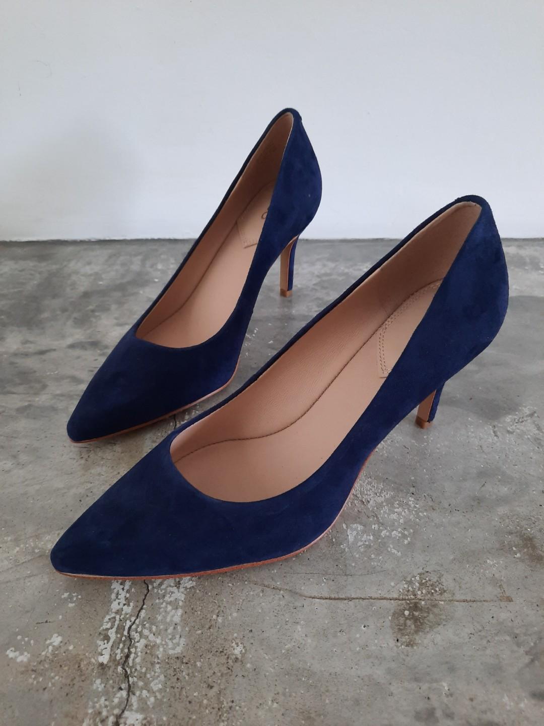Aldo navy blue heels outlet