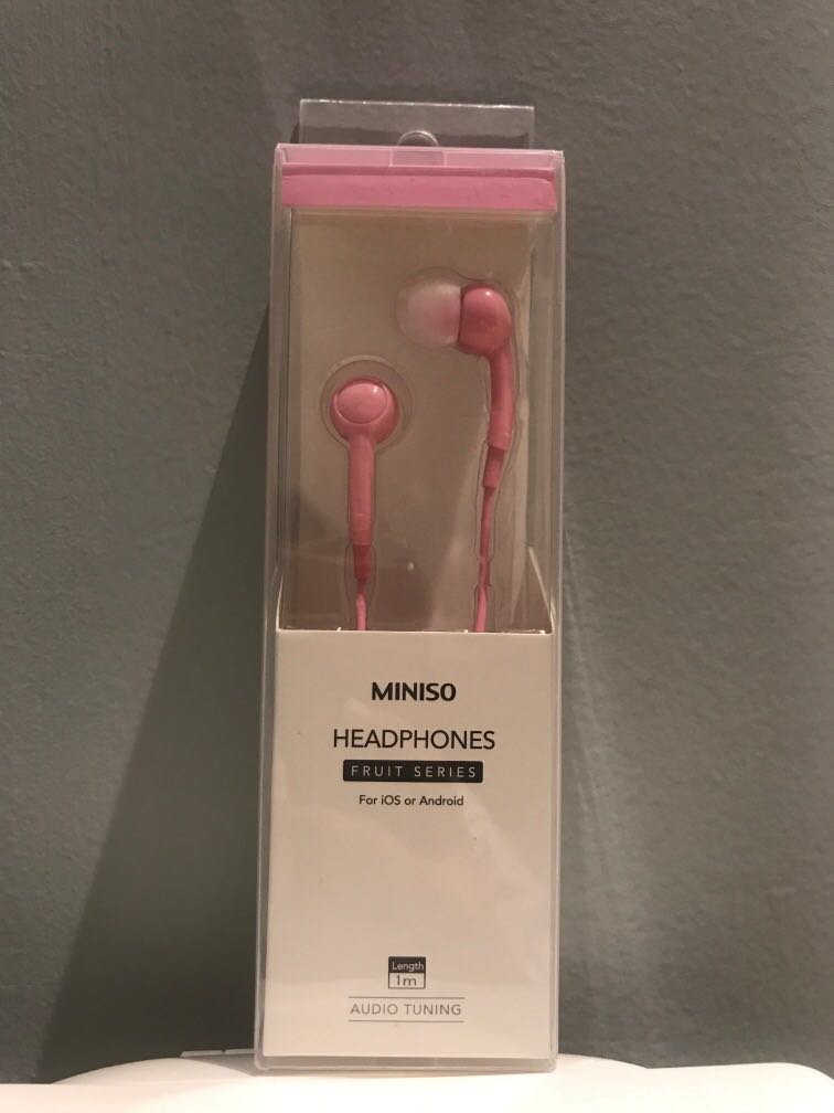 Brand New Earphone Miniso Fruit Series 1 m for iOS or Android