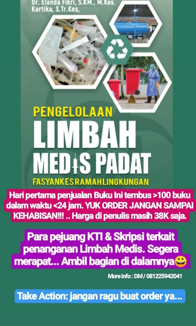 Buku Pengelolaan Limbah Medis Fasyankes Ramah Lingkungan, Buku & Alat