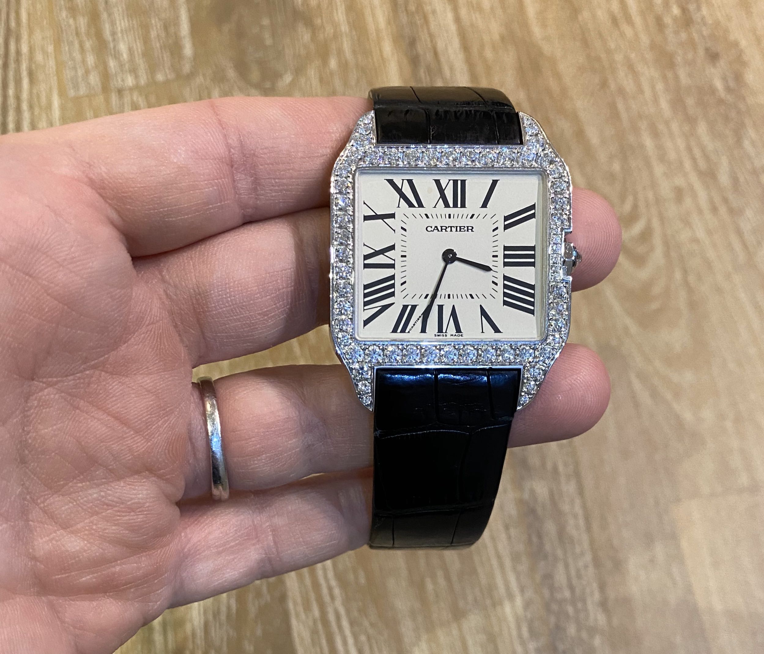 Cartier santos dumont white gold outlet