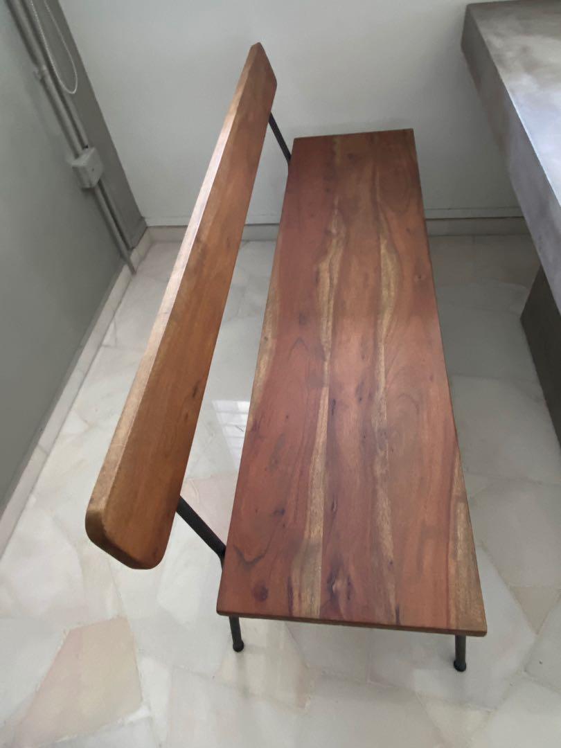 Crate Barrel Cb2 Wooden Dining Bench Furniture Tables Chairs On Carousell