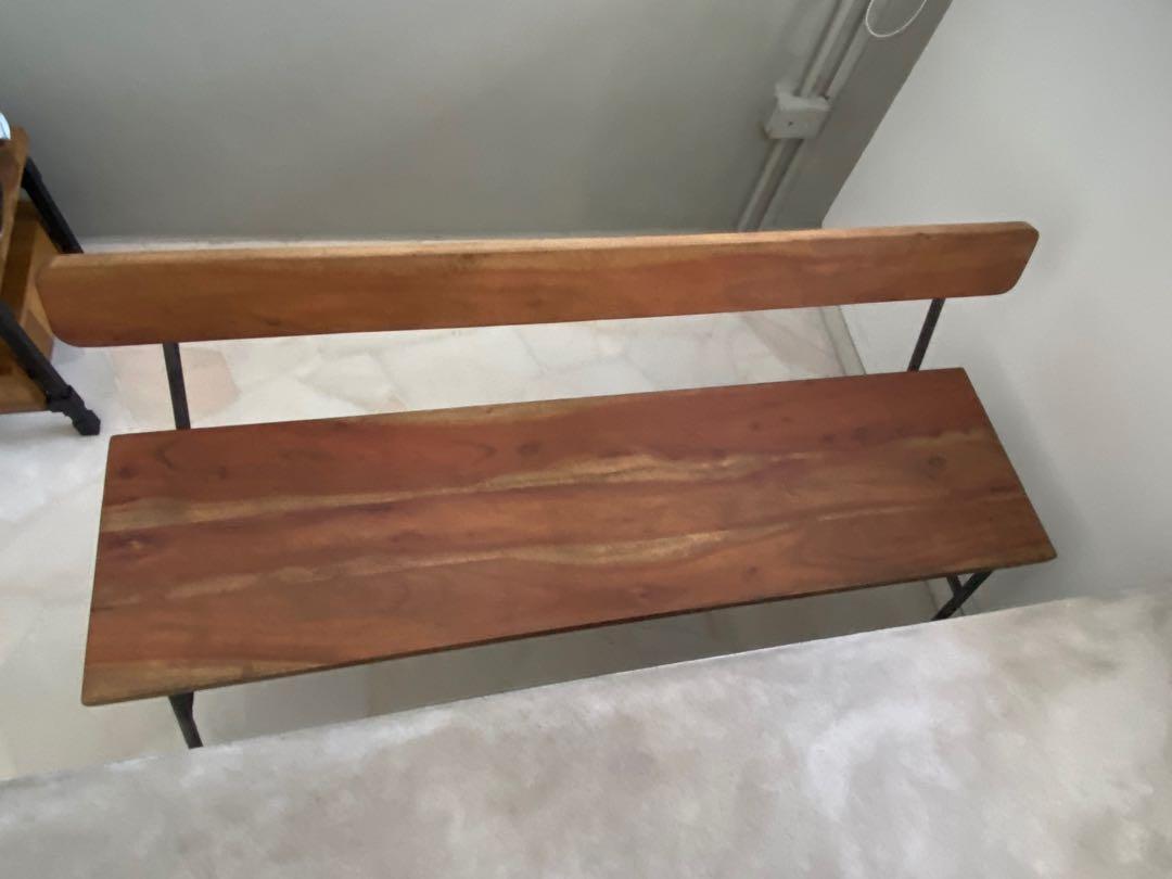 Crate Barrel Cb2 Wooden Dining Bench Furniture Tables Chairs On Carousell