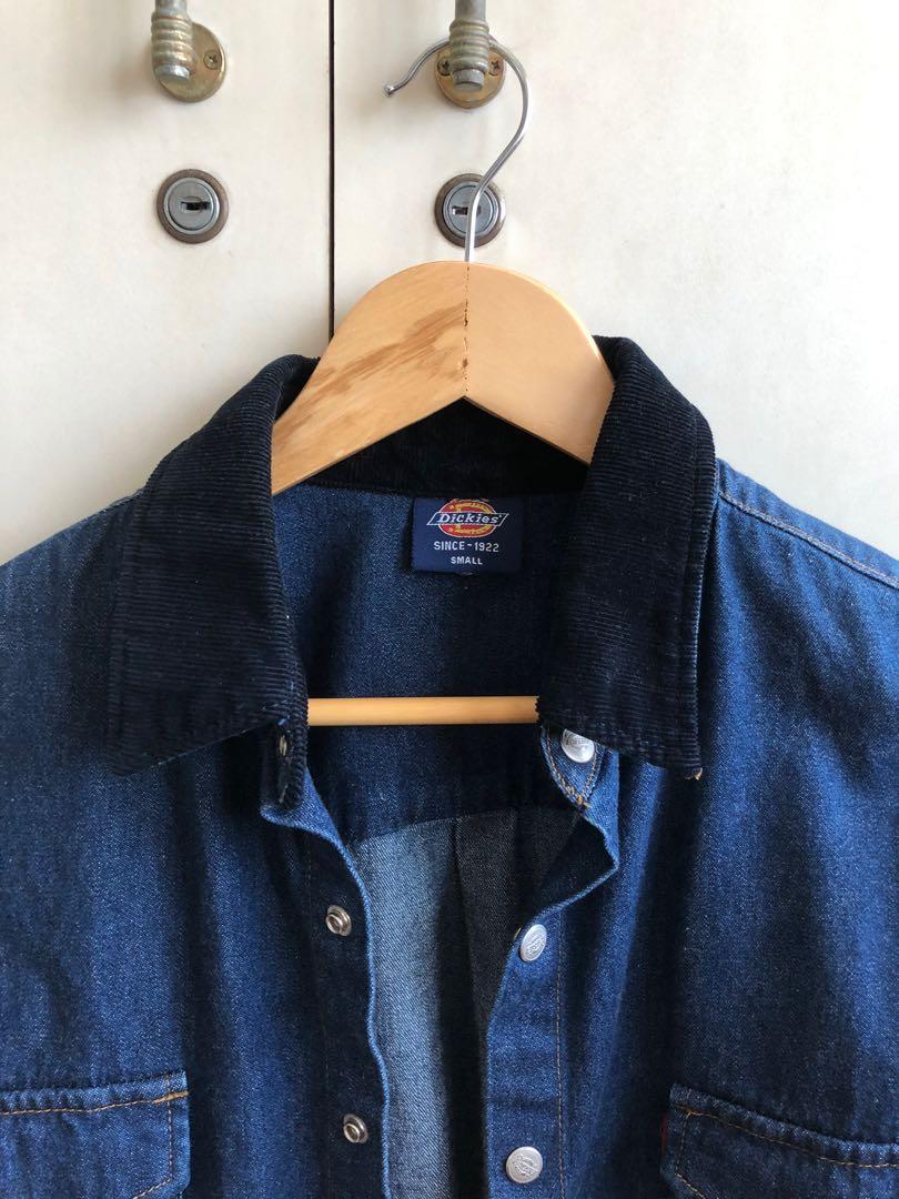 Cropped Dickies jean shirt with 