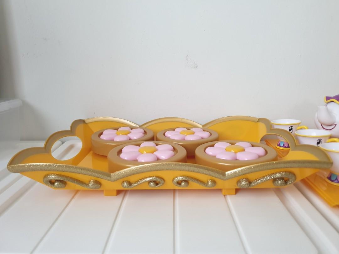 Beauty and the beast be our guest singing tea cart top