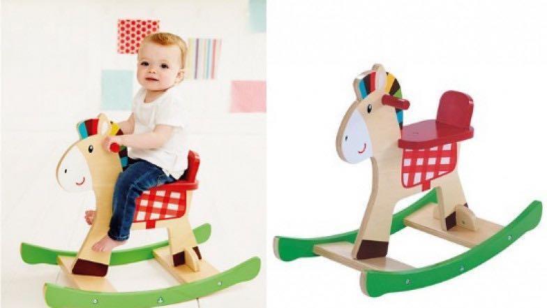elc wooden rocking horse