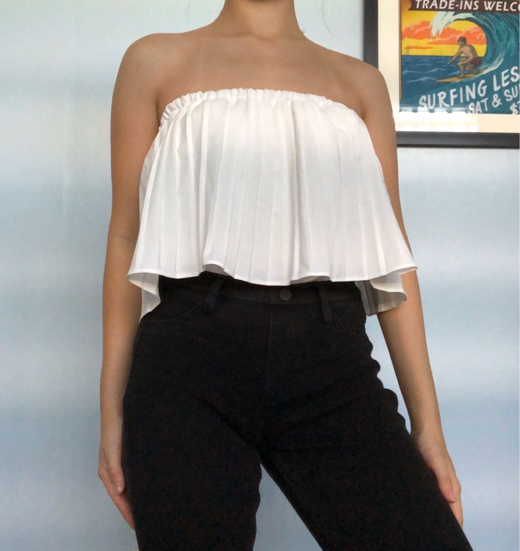 Flowy Tube Top Women s Fashion Tops Sleeveless on Carousell