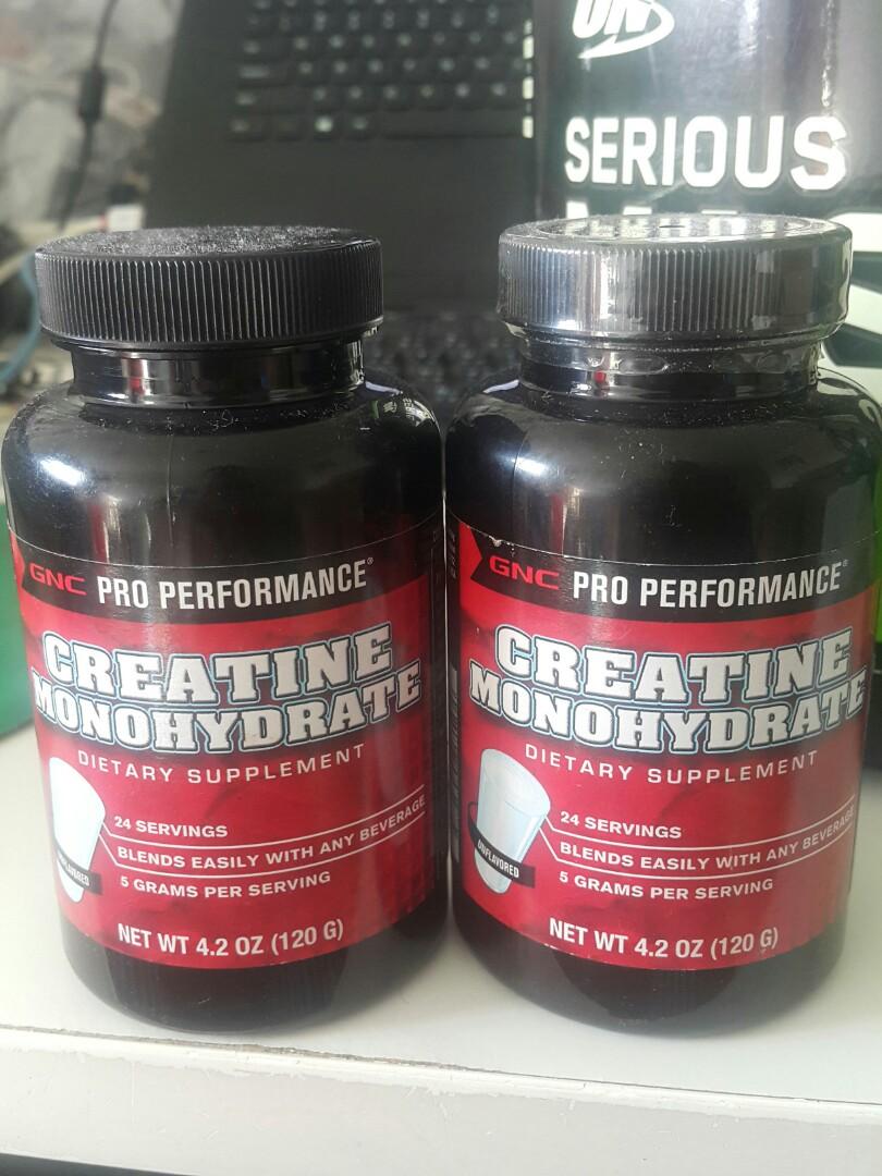 GNC and On Weight Gain Powder& Creatine Monohydrate Dietary Supplement