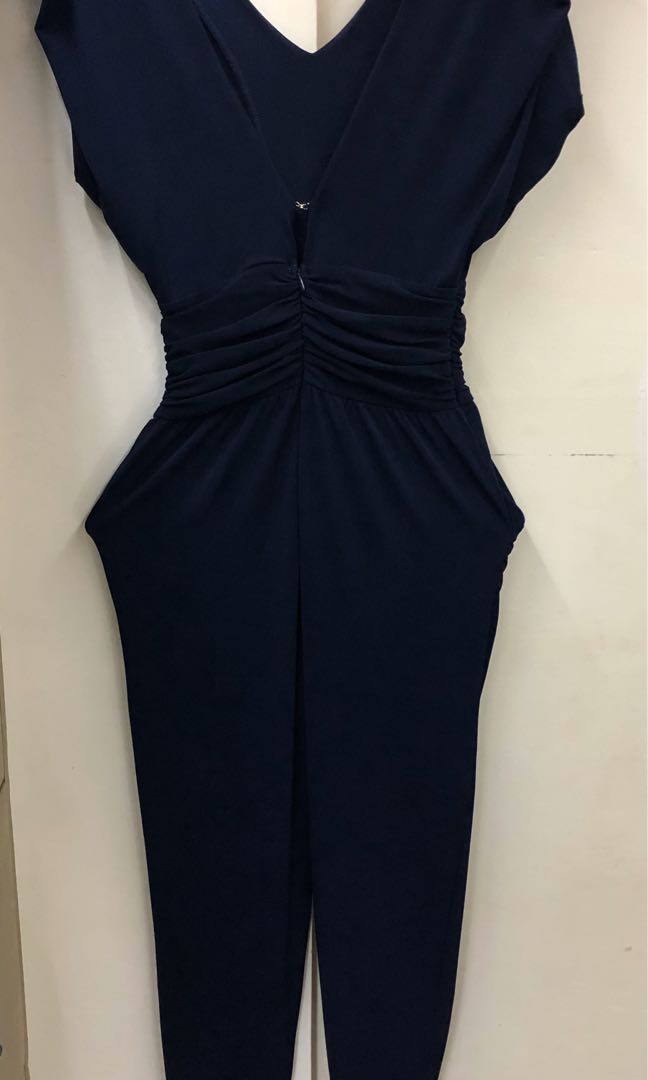 navy formal jumpsuit