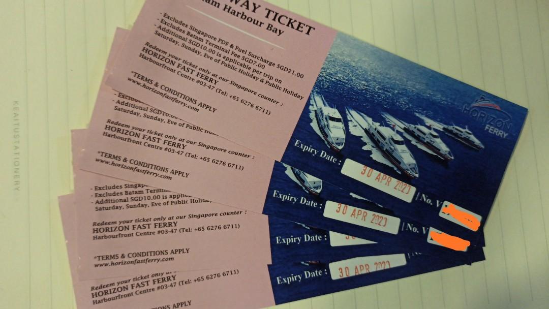 Horizon Fast Ferry 2 way ticket to Batam Harbour Bay, Tickets