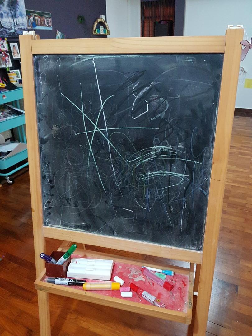 Ikea children chalkboard whiteboard, Babies & Kids, Baby Nursery & Kids Furniture, Kids
