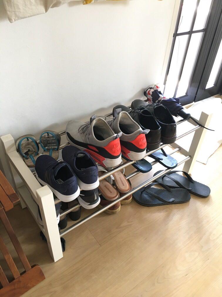 IKEA Tjusig Shoe Rack White, Furniture & Home Living, Furniture