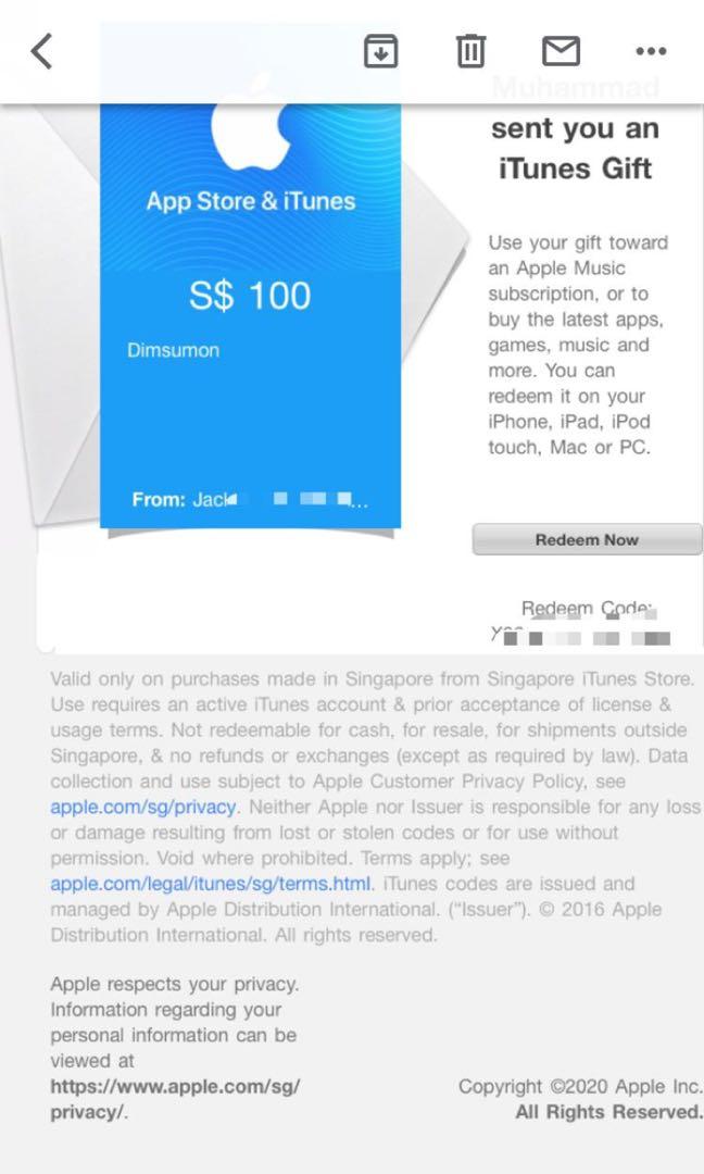 Itunes Gift Card Entertainment Gift Cards Vouchers On Carousell