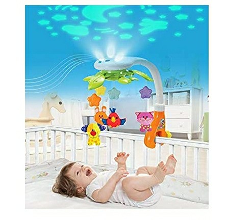 Kiddolab Baby Crib Mobile With Lights And Relaxing Music Babies Kids Cots Cribs On Carousell