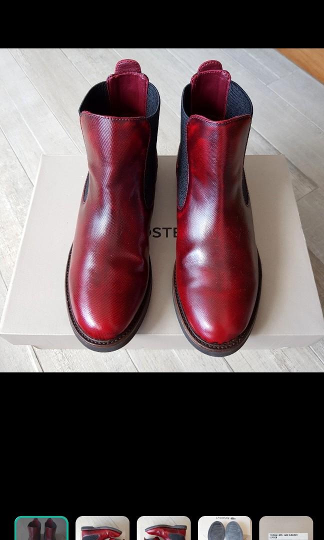 lacoste leather boots