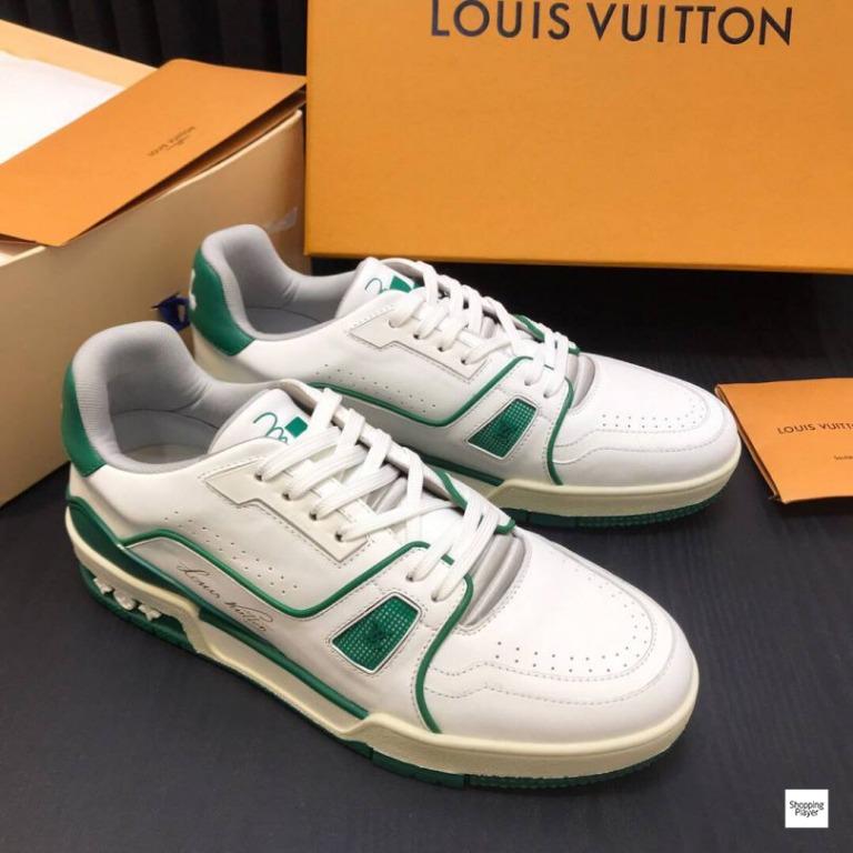Louis Vuitton LV Trainer Sneaker Low 'White/Green' - 1A54HS