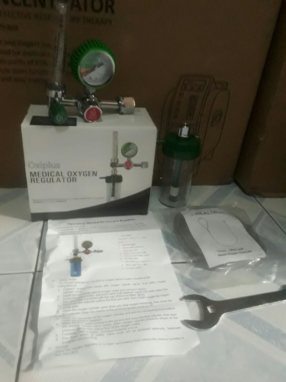Medical oxygen tank 5 lbs tank and Regulator complete set