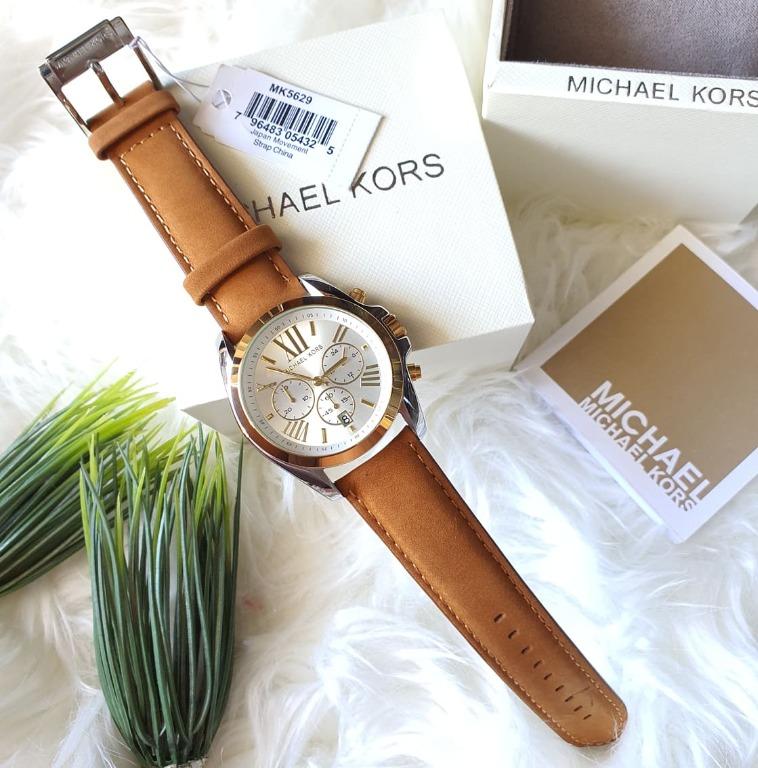 Michael Kors Bradshaw Chronograph Brown Leather Ladies Watch MK5629,  Women's Fashion, Watches & Accessories, Watches on Carousell